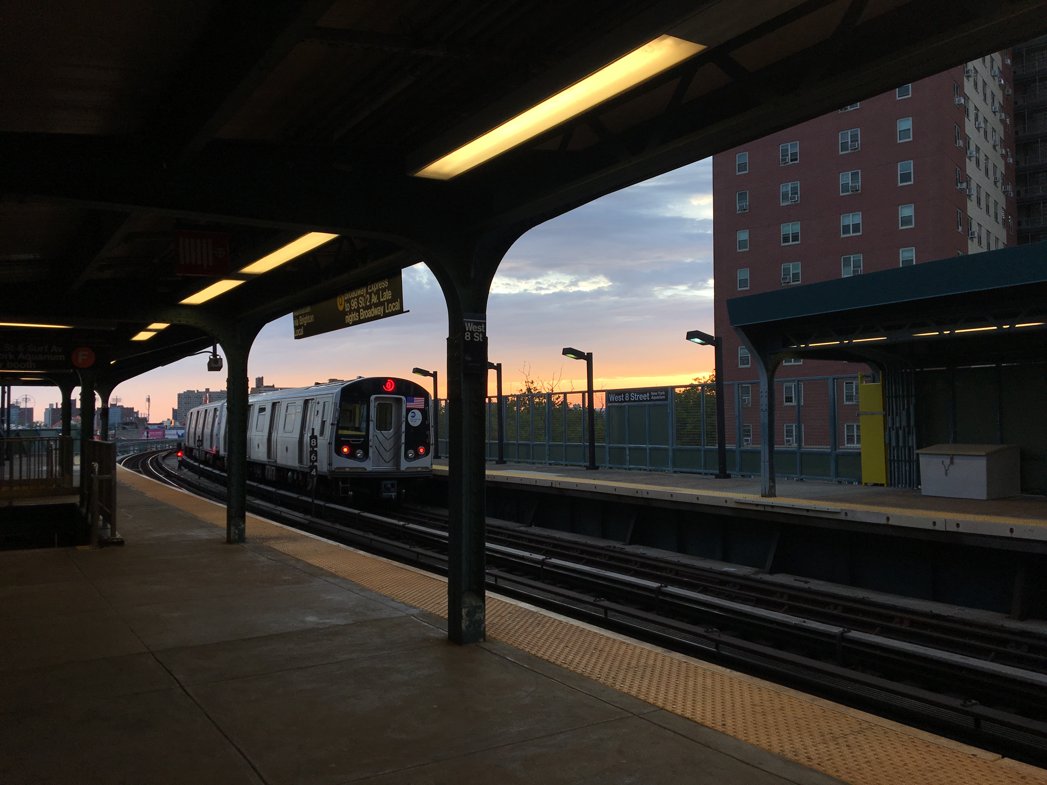 train station at coney island